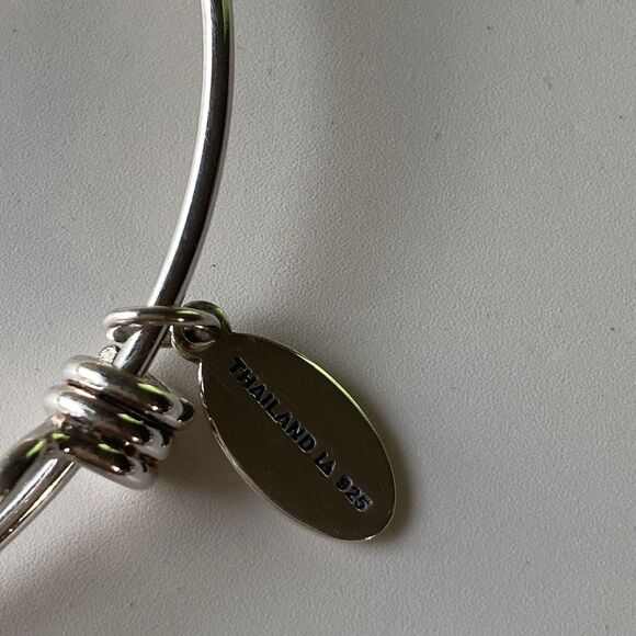 Vintage 925 Sterling Silver Charm Slider Bracelet I Love You To The Moon 13.44g - Picture 7 of 11